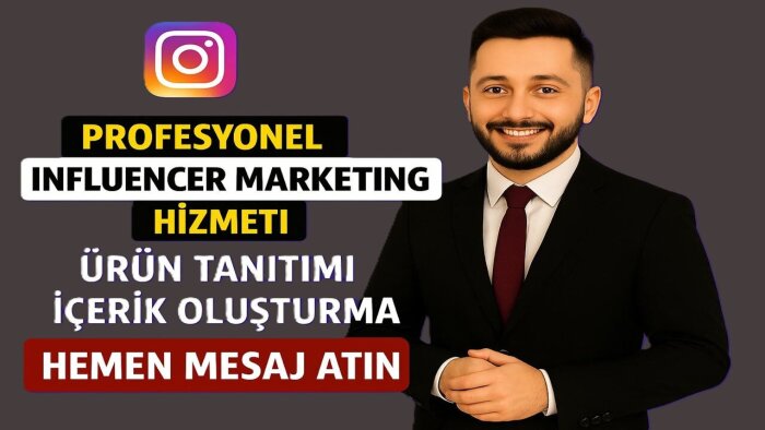 influencer marketing konusunda profesyonel hizmet sunarım
