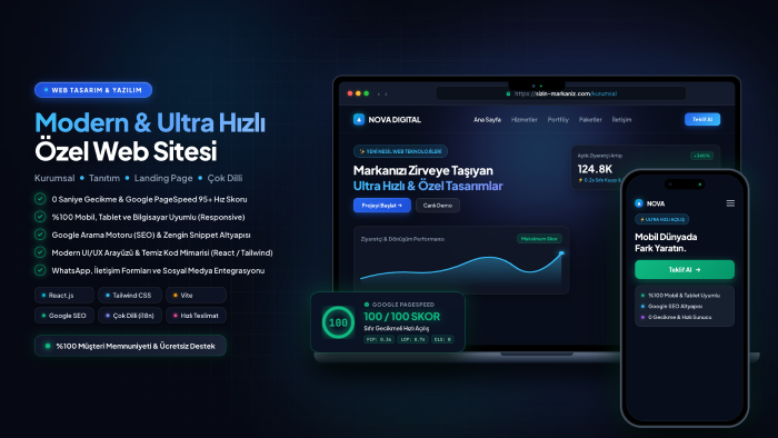 işletmeniz için modern ve hızlı web sitesi yapabilirim