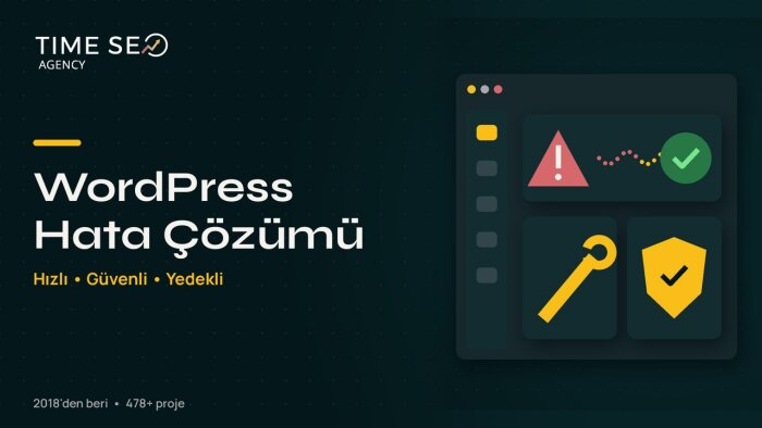 WordPress sitenizdeki hata ve sorunları çözerim