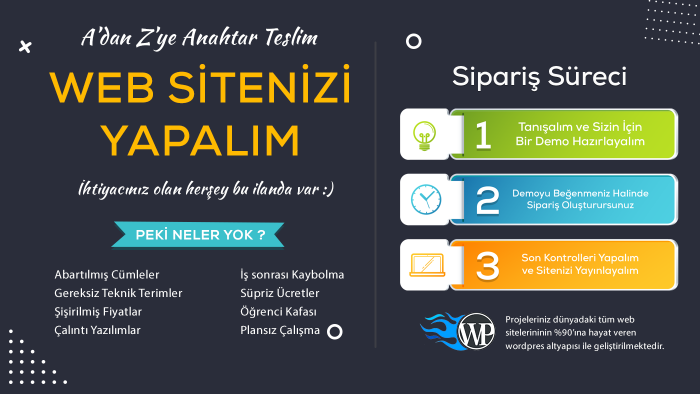 web sitenizi profesyonel şekilde hazırlayabilirim