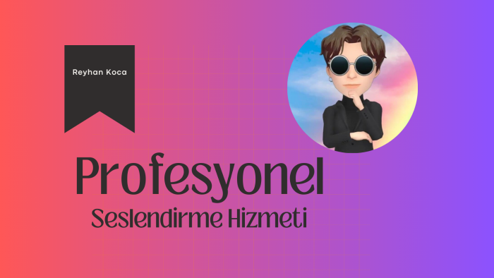 Türkçe, İngilizce, İspanyolca seslendirme yapabilirim