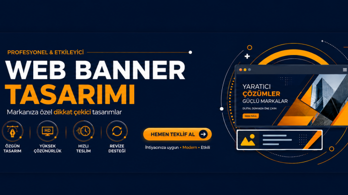 markanıza özel profesyonel banner tasarlıyorum