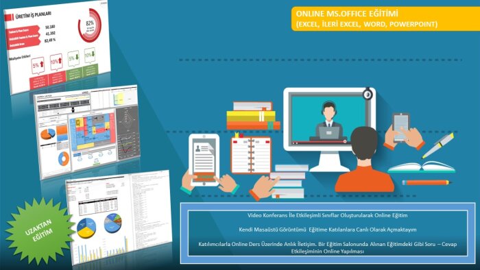 Online Uzaktan Etkileşimli Ms.Office Dersleri Verebilirim