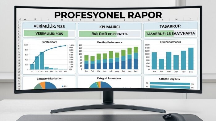 Excel'de formüller kullanarak raporlama sistemi yaparım