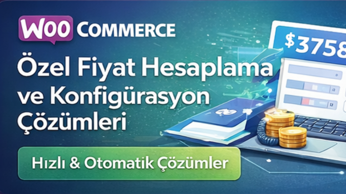 WooCommerce için özel fiyat hesaplama sistemi geliştiririm