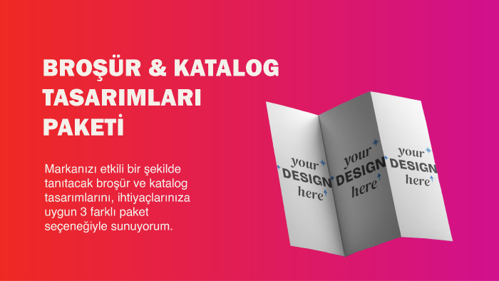 markanıza özel katalog ve broşür tasarlarım