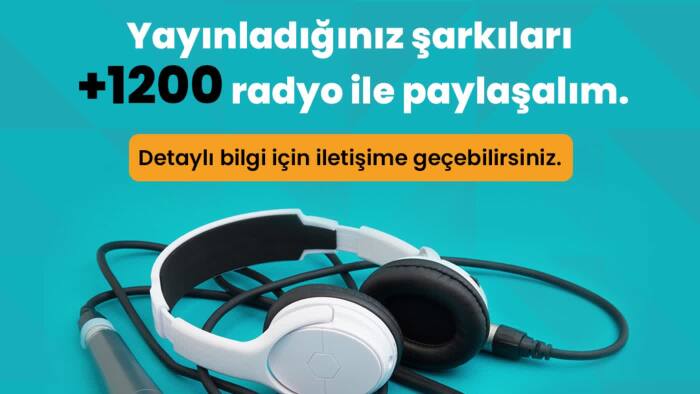 şarkılarınızı +1200 radyo ile paylaşırım