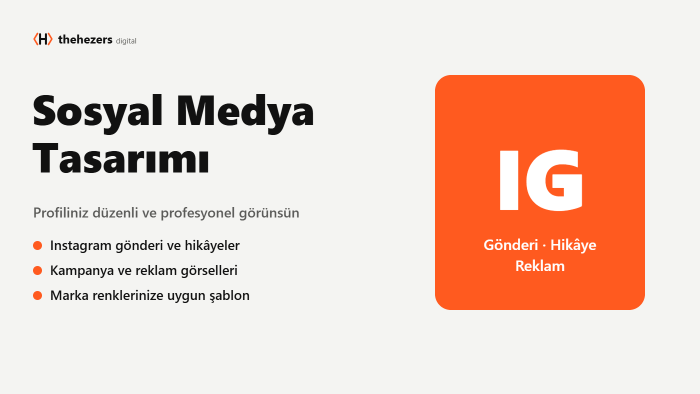 Instagram ve sosyal medya gönderi tasarımlarınızı yaparım