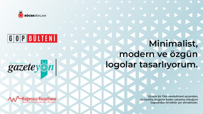 minimalist, modern ve özgün logolar yapıyorum