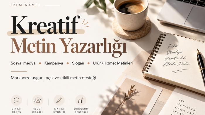 markanız için kreatif ve etkili metinler yazabilirim