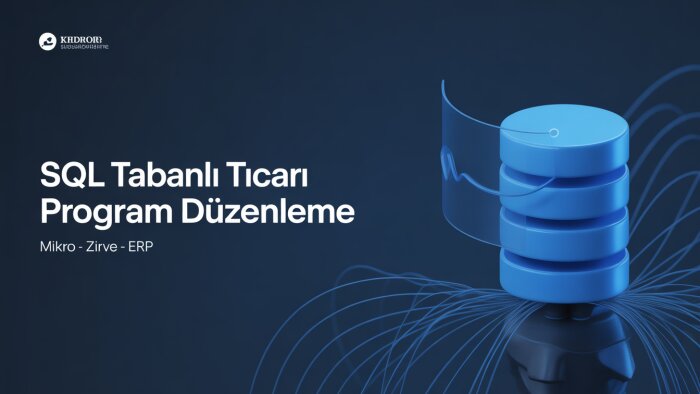 SQL bağlantılı ticari programlarda düzenleme yaparım