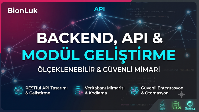 özel modül, backend altyapısı ve API entegrasyonu yaparım