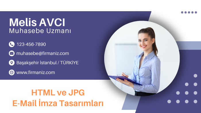 mail imzalarınızı html olarak hazırlarım
