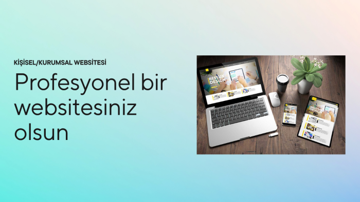 kişisel/kurumsal web sitenizi yaparım