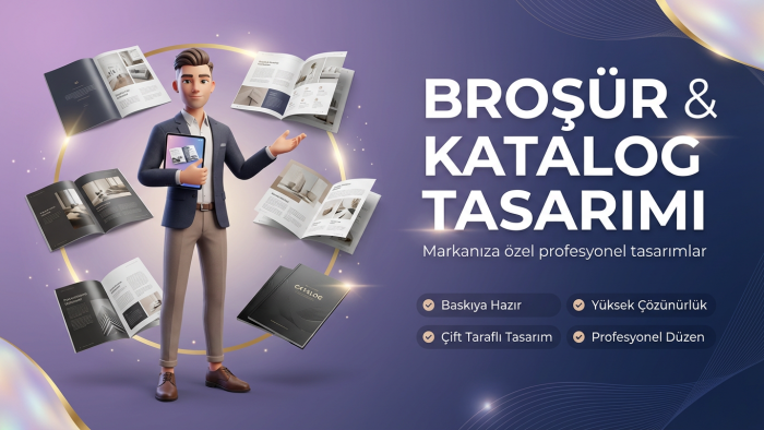 markanıza özel broşür ve katalog tasarımı hazırlarım
