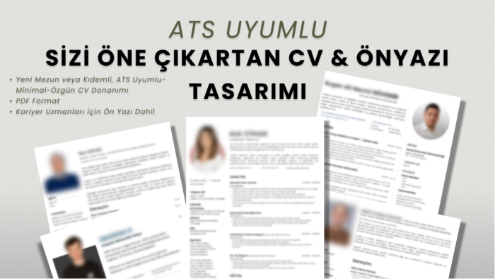 ATS uyumlu sizi öne çıkartacak CV&Özgeçmiş tasarımı yaparım