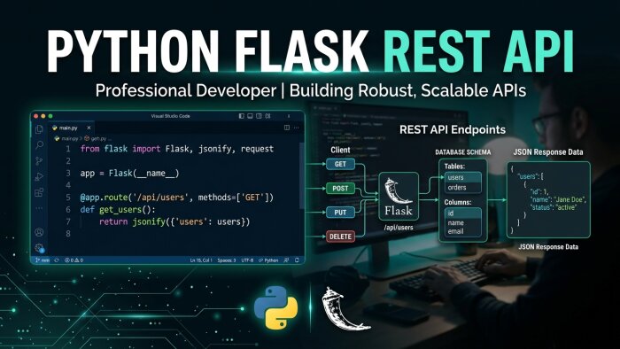 Python ile Flask REST API ve otomasyon geliştiririm