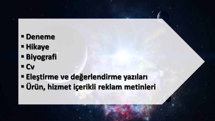 düzgün ve sade bir Türkçe ile metin yazabilirim