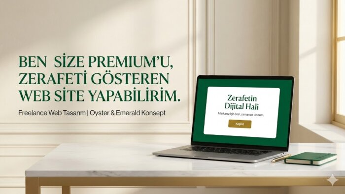 premium, zarafeti yansıtan web sitesi tasarlayıp kodlarım