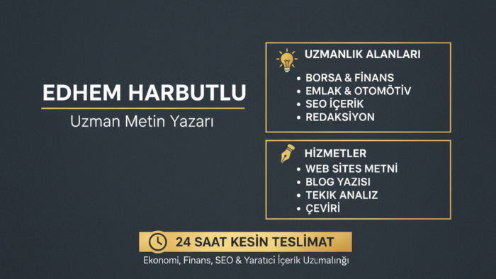 metin yazarlığı yaparım