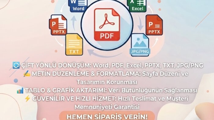 pdf ↔word ↔excel ↔png ↔pptx dosya formatı dönüştürebilirim