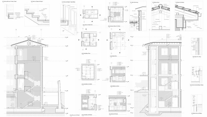 1/20 mimari sistem kesiti ve 1/5 nokta detayı çizebilirim