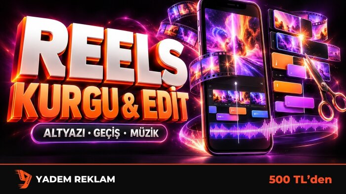 instagram reels videolarınızı altyazılı dinamik kurgularım