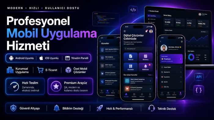 profesyonel mobil uygulama geliştirebilirim