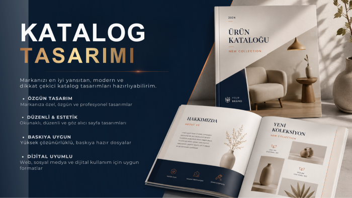 baskıya hazır ve dijital kullanıma uygun katalog tasarlarım