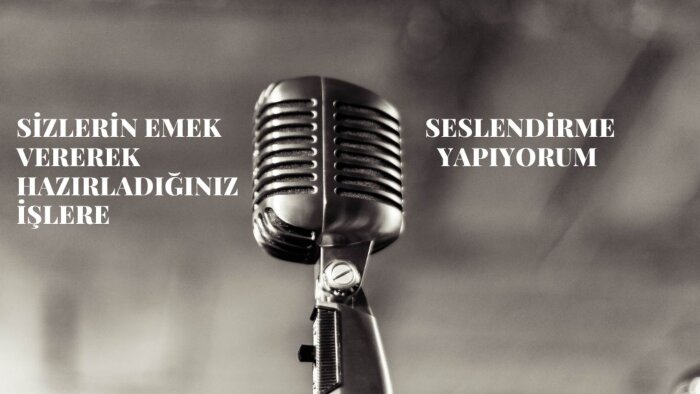 size profesyonel türkçe,ingilizce,rusça seslendirme yaparım