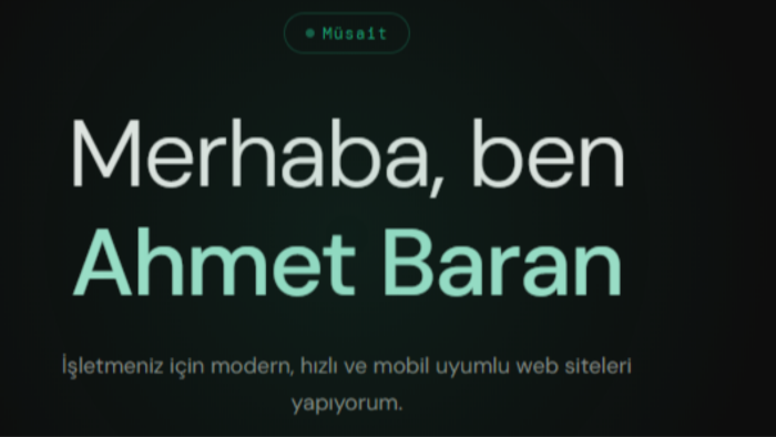 modern ve mobil uyumlu web siteleri geliştiririm