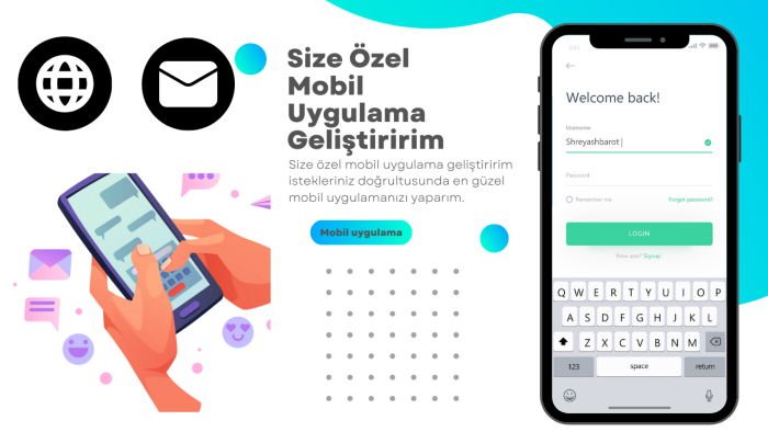 sizin için mobil uygulama yaparım