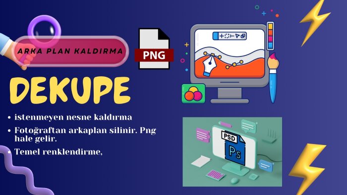 profesyonel dekupe hizmeti ile görsellerinizi öne çıkarırım