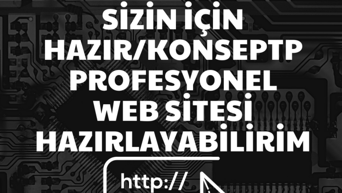 sizin için hazır/konsept anahtar teslim web site yaparım