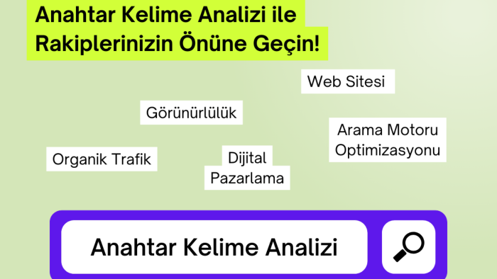 websiteniz için anahtar kelime ve rakip analizi yapabilirim