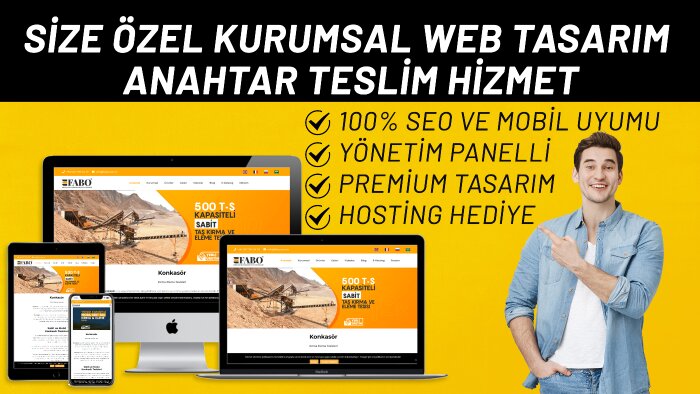 profesyonel web sitesi hazırlarım