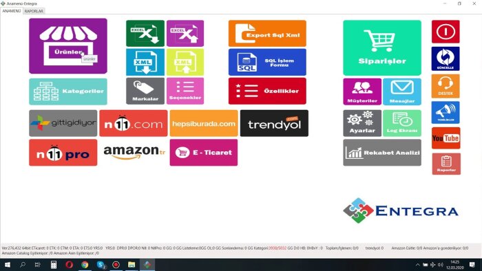 entegra programını hazır hale getiririm