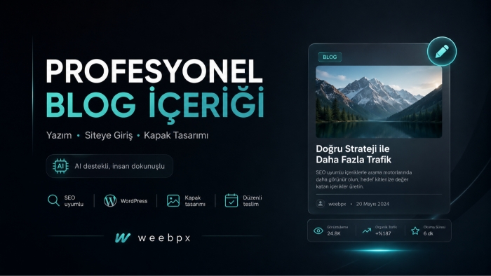 web siteniz için blog içerikleri hazırlarım