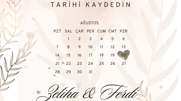 özel günleriniz için size davetiye tasarımı yaparım