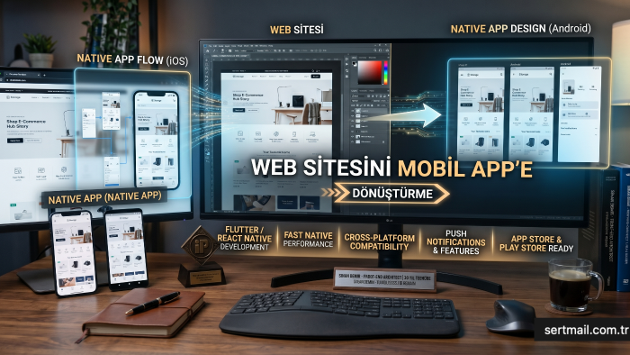 web sitenizi cross-platform mobil uygulamaya dönüştürüyorum