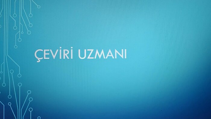 metin çevirisi yapabilirim