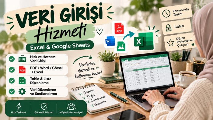 hızlı ve hatasız veri girişi yaparım