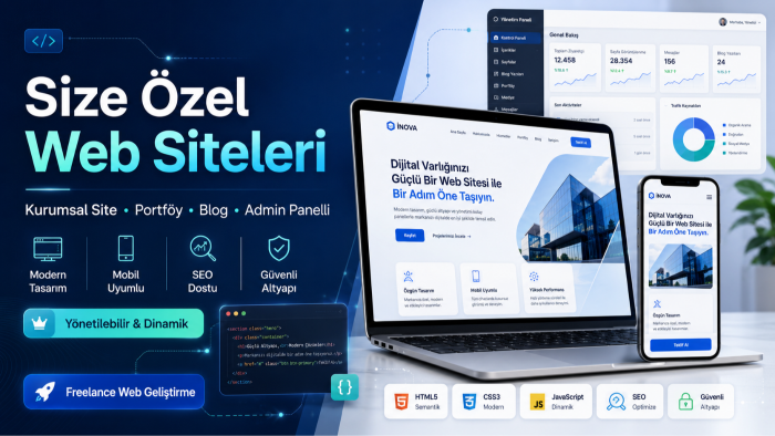 sizin için kişisel veya kurumsal websitenizi yapabilirim