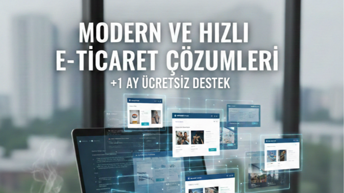 profesyonel e-ticaret sitesi tasarlar 1 ay destek veririm