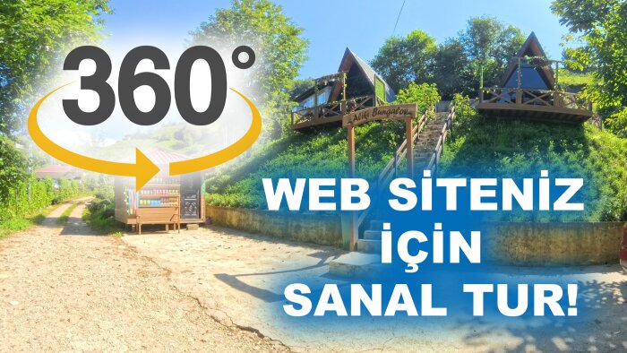 web siteniz için 360° panorama tur hazırlıyorum