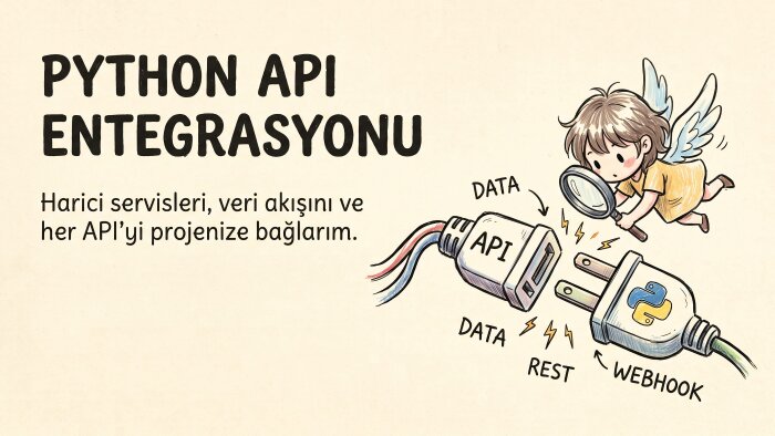Python projenize API entegrasyonu sağlarım