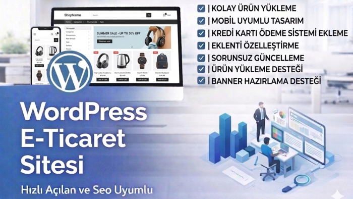 özgün tasarımlı Wordpress e-ticaret sitesi yapabilirim