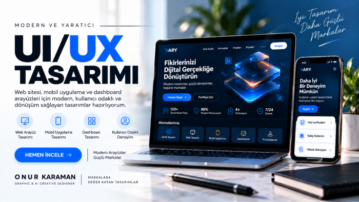 profesyonel web ve mobil UI UX tasarımı yapabilirim