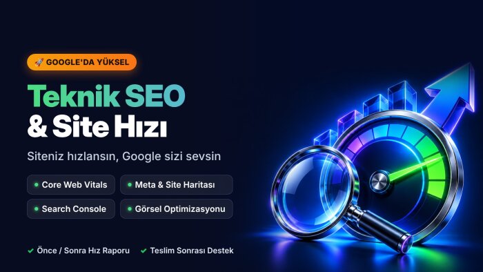 sitenizi hızlandırır ve teknik SEO ayarlarını yaparım