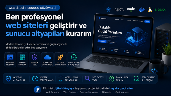 profesyonel web siteleri ve sunucu altyapıları kurarım